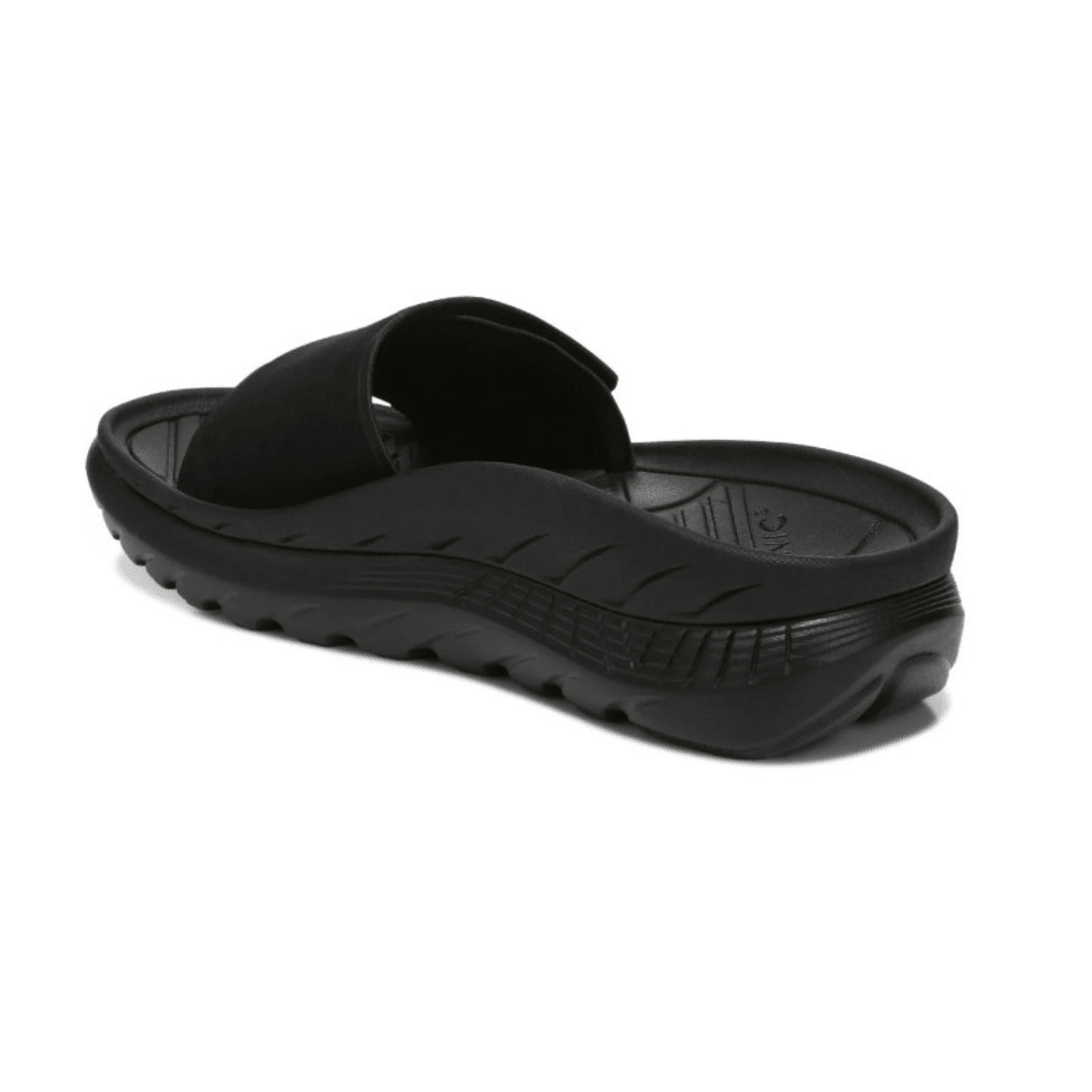 Vionic Women's Rejuvenate Recovery Sandal - Black/Black 6