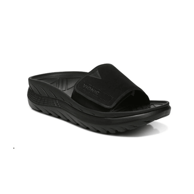 Vionic Women's Rejuvenate Recovery Sandal - Black/Black 1