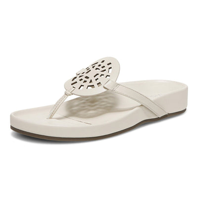 Vionic Women's Solari Sandal, Cream Leather 3