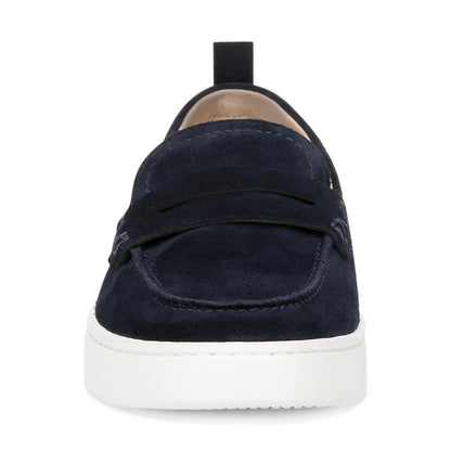 Vionic Women's Uptown Loafer Navy / White Suede Shoes 3