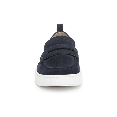 Vionic Women's Uptown Loafer Navy / White Suede Shoes 2