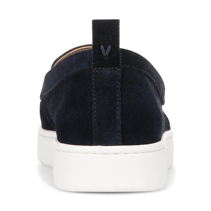 Vionic Women's Uptown Loafer Navy / White Suede Shoes 4