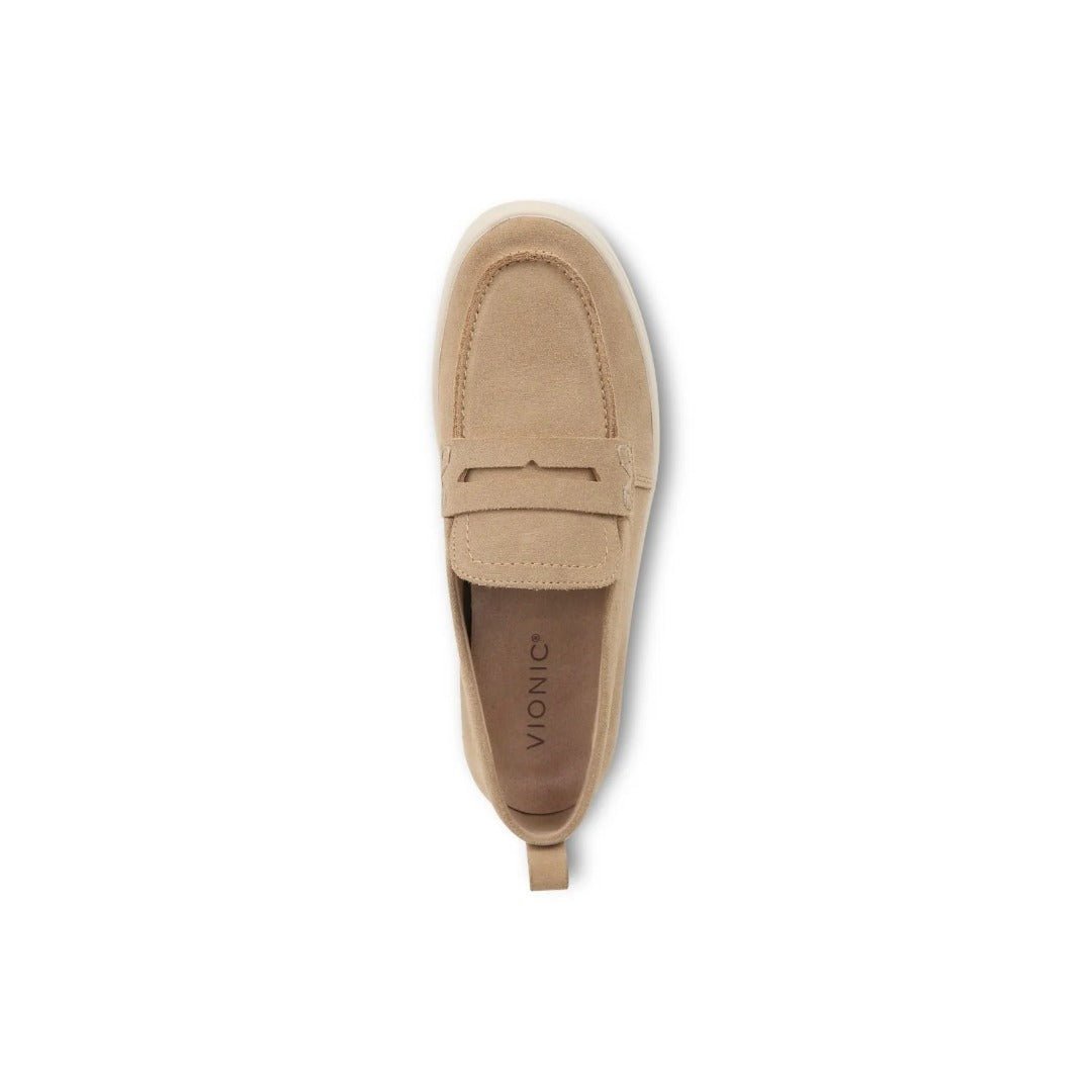 Vionic Women's Uptown Loafer Sand Suede Shoes 3