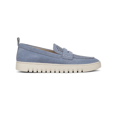 Vionic Women's Uptown Perf Loafer - Pacific Blue Suede 2