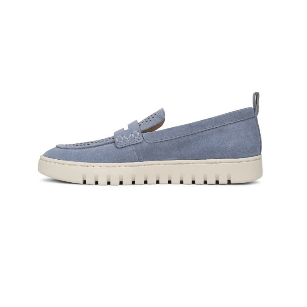 Vionic Women's Uptown Perf Loafer - Pacific Blue Suede 5