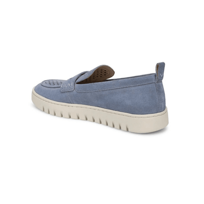 Vionic Women's Uptown Perf Loafer - Pacific Blue Suede 8
