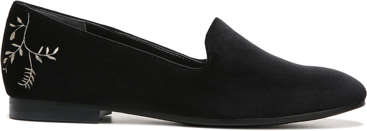 Vionic Women's Willa Slip On Casual Black Velvet Casual Flat Shoe - Women's ShoesVionic
