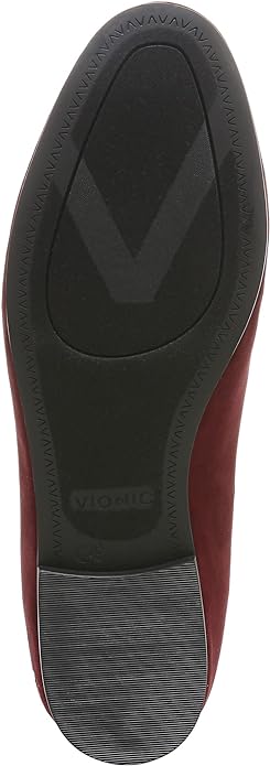 Vionic Women's Willa Slip On Casual Shiraz Velvet Casual Flat Shoe - Women's ShoesVionic