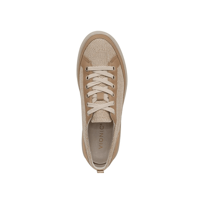 Vionic Women's Winny 2 Sneaker - Linen Canvas Gold 6