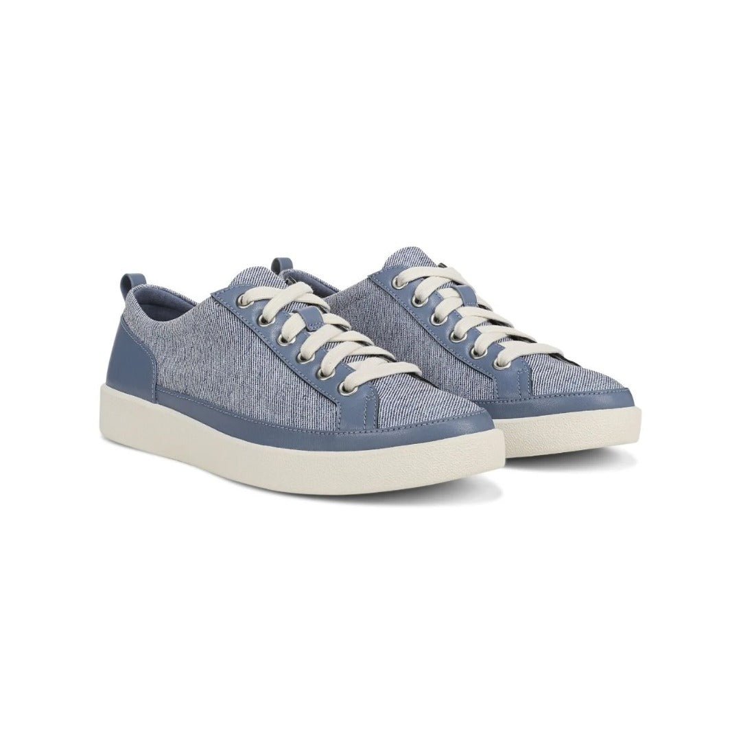 Vionic Women's Winny Pacific Blue Canvas Sneaker - profile view