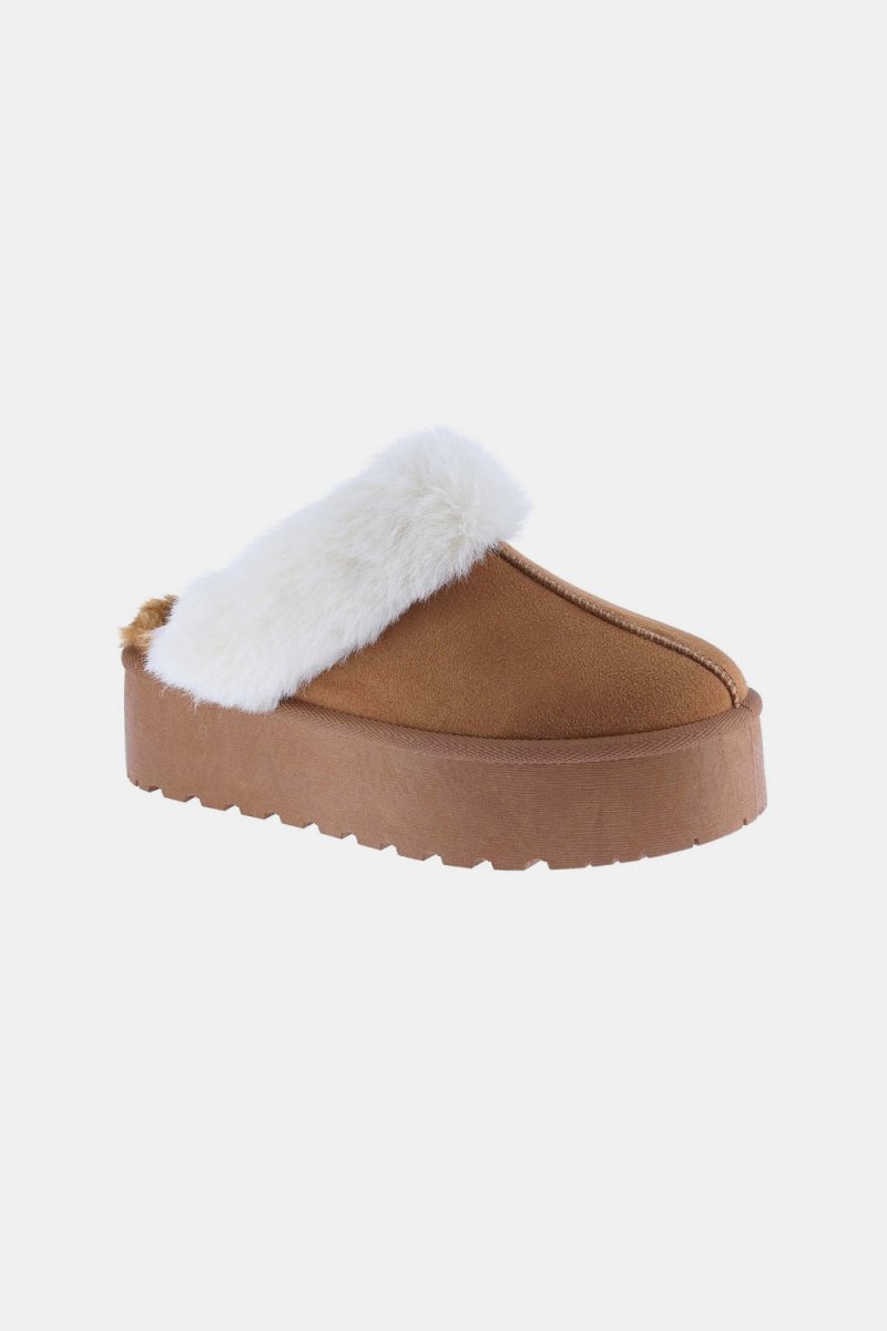 Weeboo Thick Bottom Fur Trim Snow Slippers - Women's SlipperWeeboo