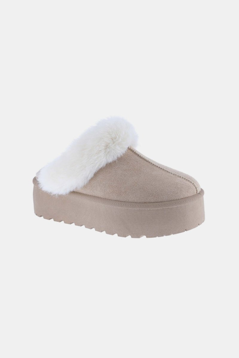 Weeboo Thick Bottom Fur Trim Snow Slippers - Women's SlipperWeeboo