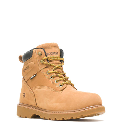 Wolverine Men's Floorhand Wheat Waterproof 6" Work Boot W10642 2