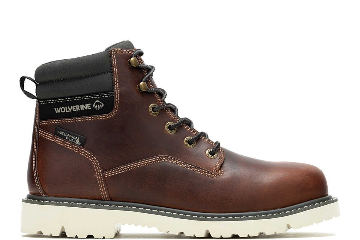 Wolverine Revival Rust Brown Waterproof 6" Men's Work Boot - Men's BootWolverine