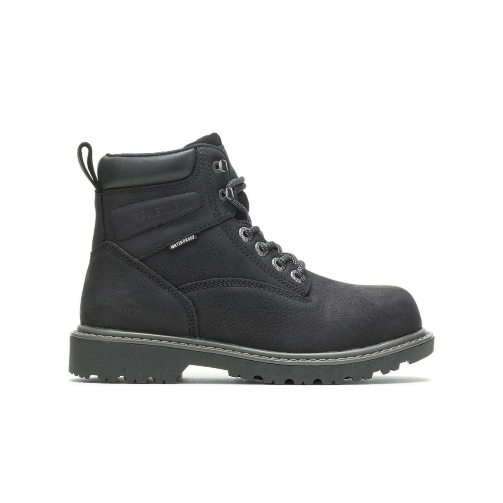 Wolverine Women's Floorhand Black Steel-Toe 6" Waterproof Work Boot W201153 1
