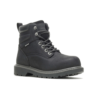 Wolverine Women's Floorhand Black Steel-Toe 6" Waterproof Work Boot W201153 2