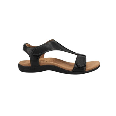 Women's Taōs The Show Leather Support Sandals - Black 1