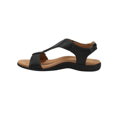 Women's Taōs The Show Leather Support Sandals - Black 8