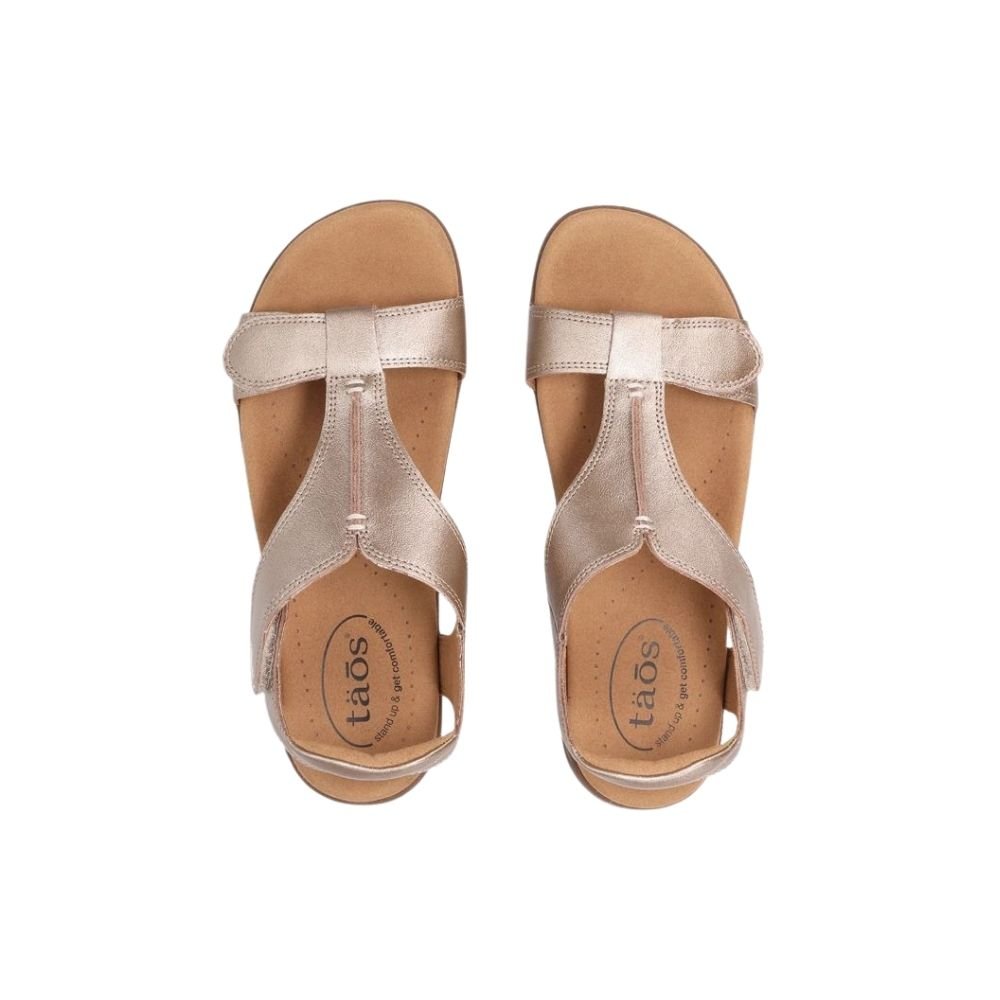 Women's Taōs The Show Leather Support Sandals - Champagne 3