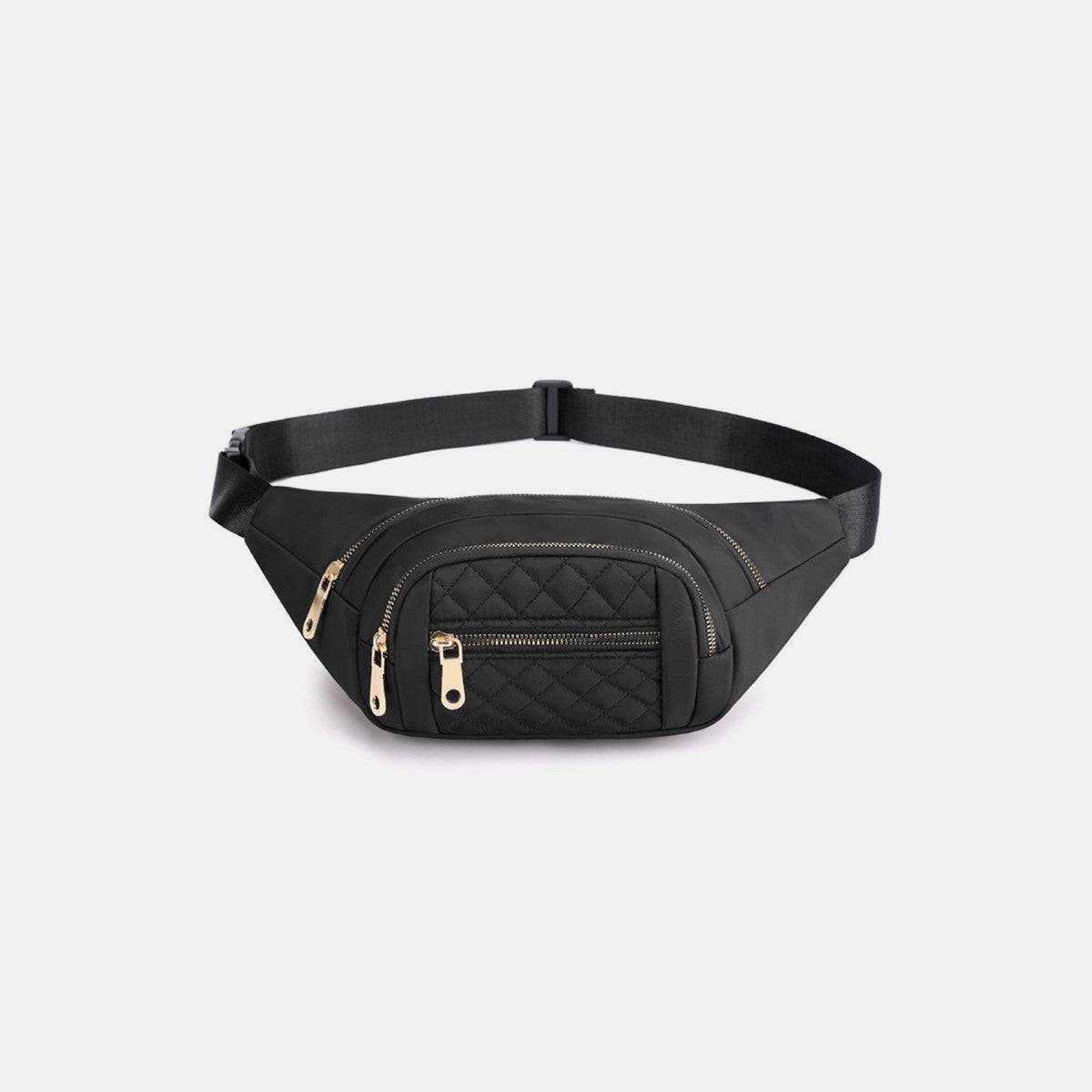 Zenana Quilted Multi Pocket Waist Belt Bag - Apparel & AccessoriesTrendsi