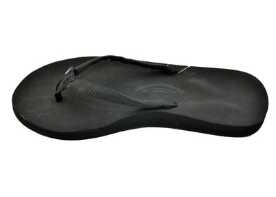 Rainbow Women's LOW CLOUD Soft Rubber Top Polyester Strap Flip flop Sandal - Comfy Shoes 