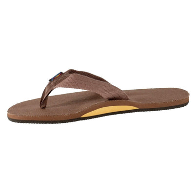Rainbow Sandals Men's Hemp Single Layer Brown Flipflop 4