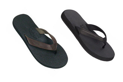 Rainbow The Cotton Black / Expresso Brown Soft Women's Flipflop Sandal 1