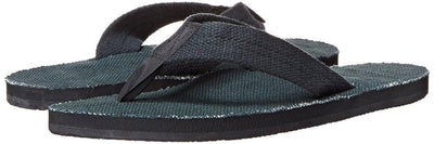 Rainbow Women's Hemp Single Layer Wide Strap 301 AHTS Black Sandals Flip Flops 1