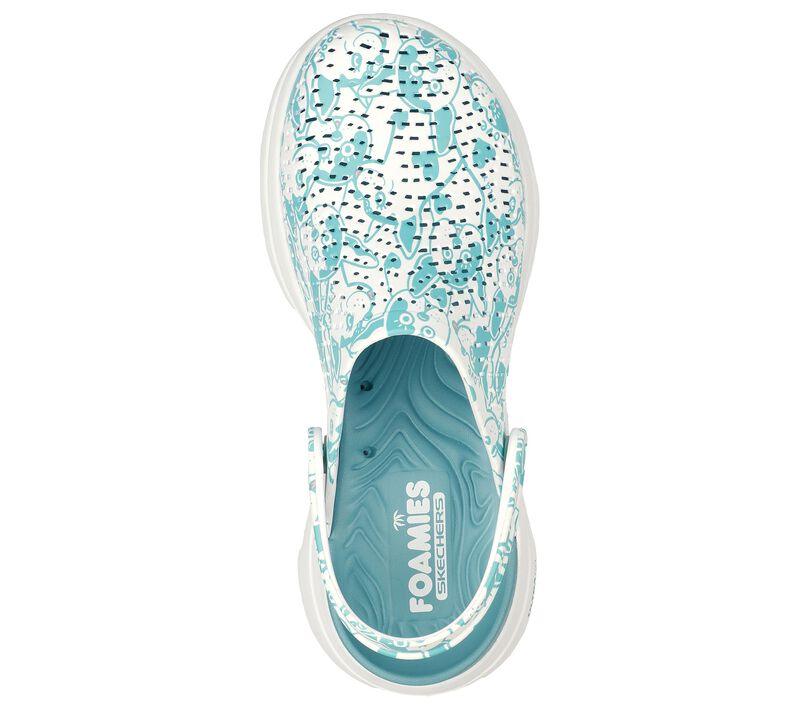 Skechers Go Walk 5 Fur 111001 Real Teal Green Women's Slipper Sandal 5
