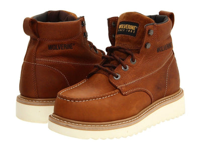 Wolverine Men's Moc-Toe Steel-Toe EH 6" Work Honey Boot W08289 2