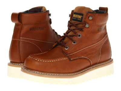 Wolverine Work Wedge Brown W08288 6" Soft Toe Safety Boot 2