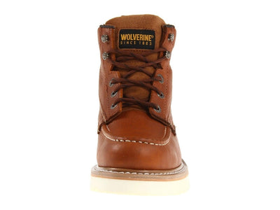 Wolverine Work Wedge Brown W08288 6" Soft Toe Safety Boot 4